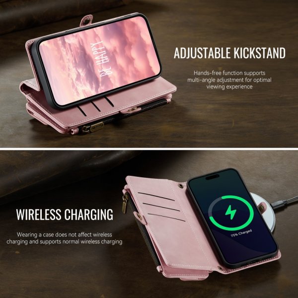 CaseMe iPhone 16 Pro -kotelo C39 Series Pinkki