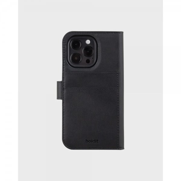 holdit iPhone 16 Pro -lompakkokotelo Magnet Plus, musta
