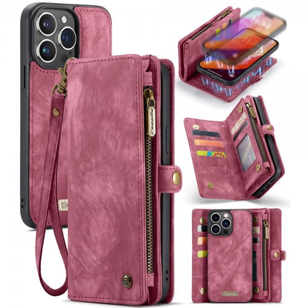 CaseMe iPhone 16 Pro Max Kotelo 008 Series Irrotettava Kuori Punainen