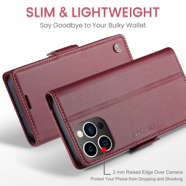 CaseMe iPhone 16 Pro Max Kotelo 023 Series Punainen