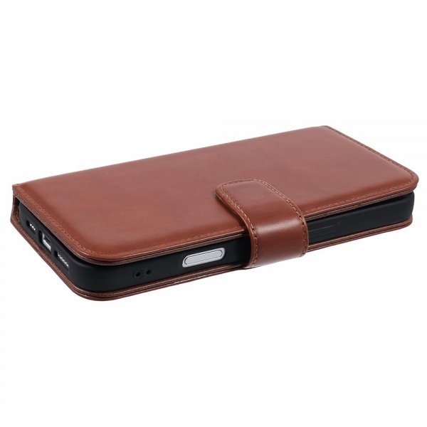 Nordic Covers iPhone 16 Pro Max Essential Leather Maple Brown -kotelo