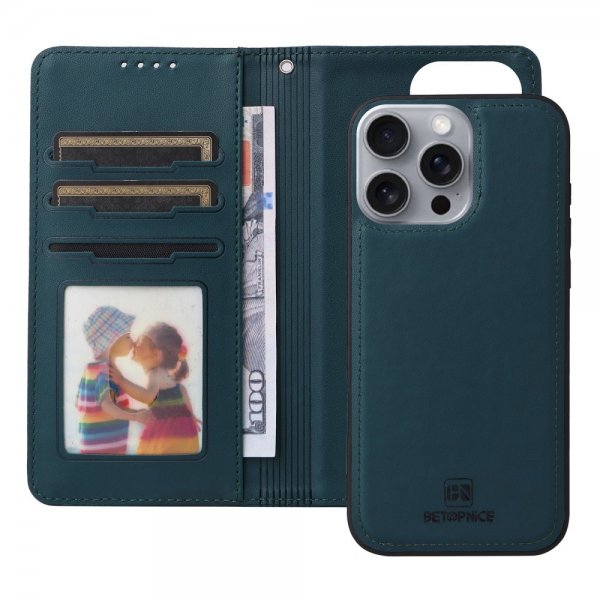Betopnice iPhone 16 Pro Max -kotelo irrotettavalla kuorella 005 Sininen