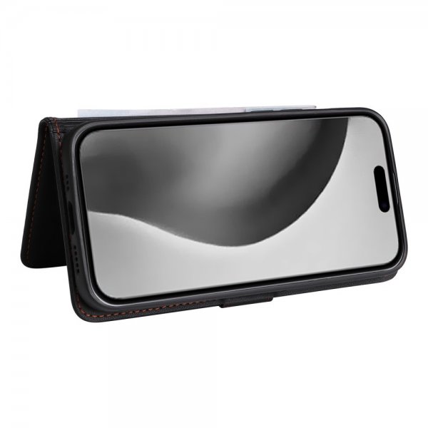 Betopnice iPhone 16 Pro Max -kotelo irrotettavalla kuorella 005 Musta