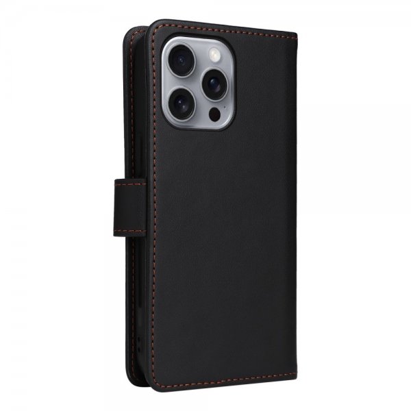 Betopnice iPhone 16 Pro Max -kotelo irrotettavalla kuorella 005 Musta