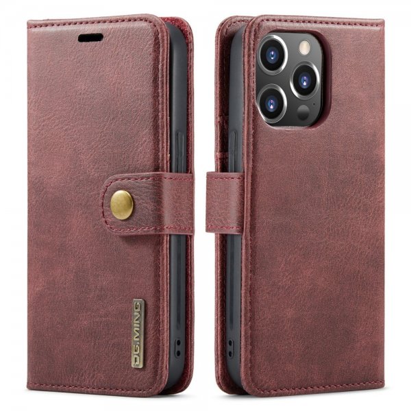Dg.Ming iPhone 16 Pro Max -kotelo irrotettavalla kuorella, punainen
