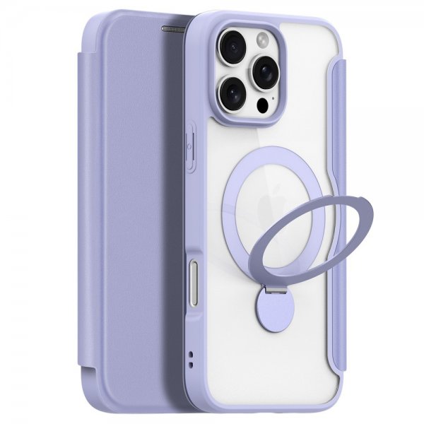Dux Ducis iPhone 16 Pro Max -suojakuori Skin X Pro Series Kickstand MagSafe Violetti