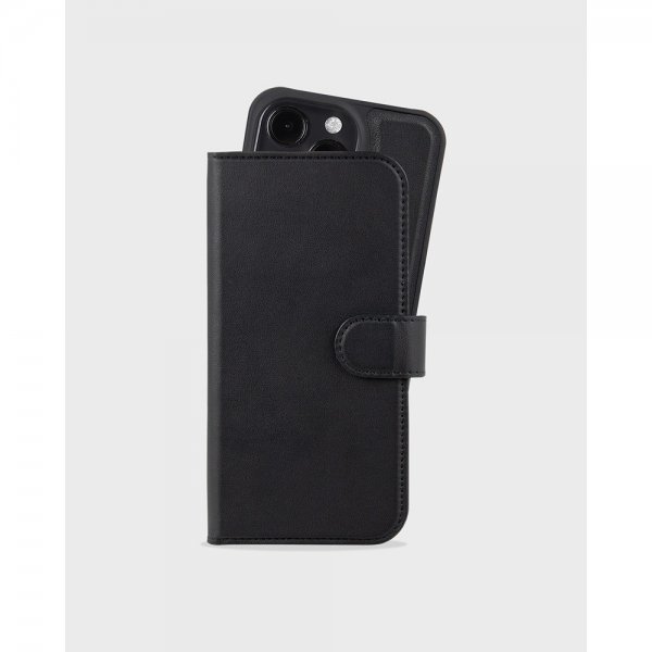 holdit iPhone 16 Pro Max Kotelo Wallet Case Magnet Plus Musta