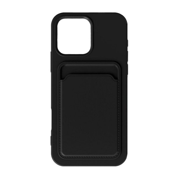 iPhone 16 Pro Max Kuoret Korttipidike Musta