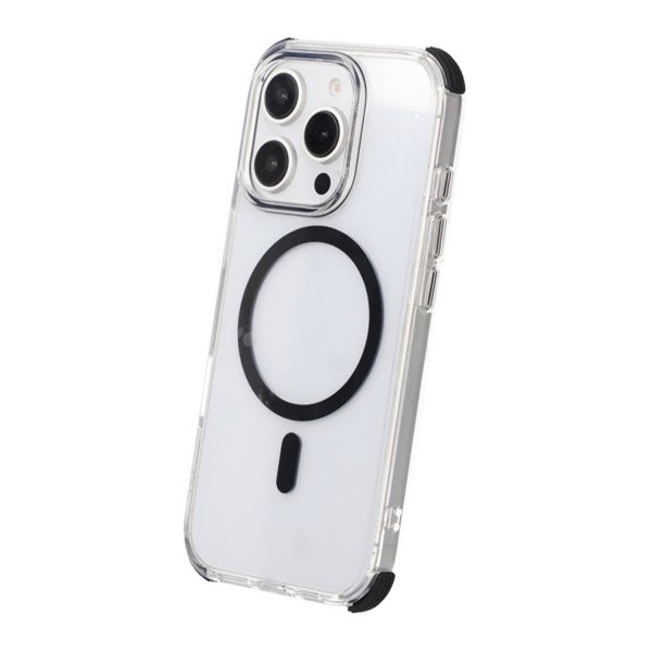 Rvelon iPhone 16 Pro Max Kuori Iskunkestävä MagSafe Musta