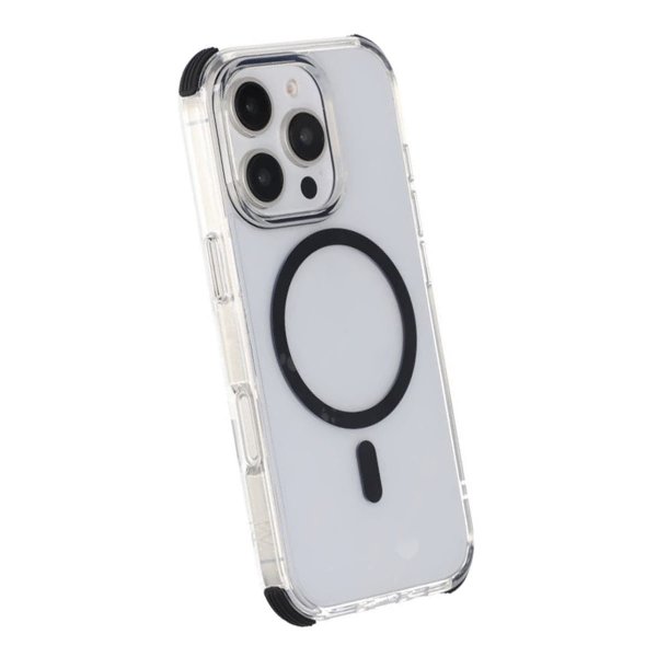 Rvelon iPhone 16 Pro Max Kuori Iskunkestävä MagSafe Musta