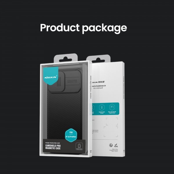 Nillkin iPhone 16 Pro Max -suojakuori CamShield Pro MagSafe Sininen