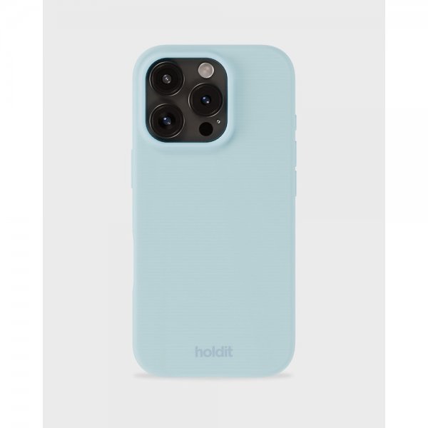 holdit iPhone 16 Pro Max Kuori Silikoni Mineral Blue