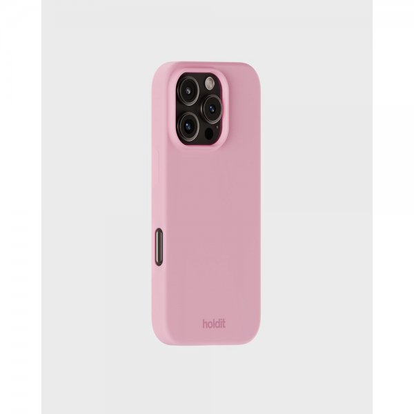 holdit iPhone 16 Pro Max Silikonikuori Vaaleanpunainen