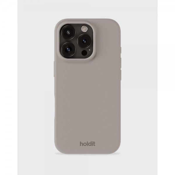 holdit iPhone 16 Pro Max -silikonikuori, Taupe