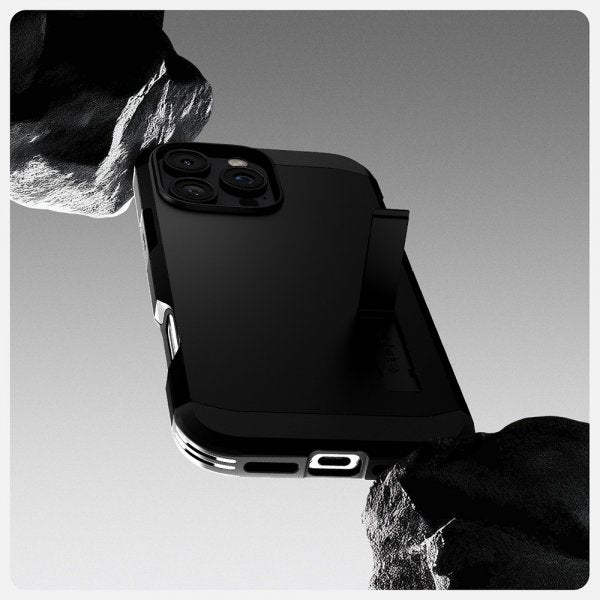 Spigen iPhone 16 Pro Max Kuori Tough Armor MagFit Musta