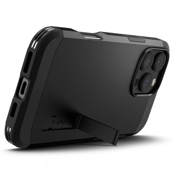 Spigen iPhone 16 Pro Max Kuori Tough Armor MagFit Musta