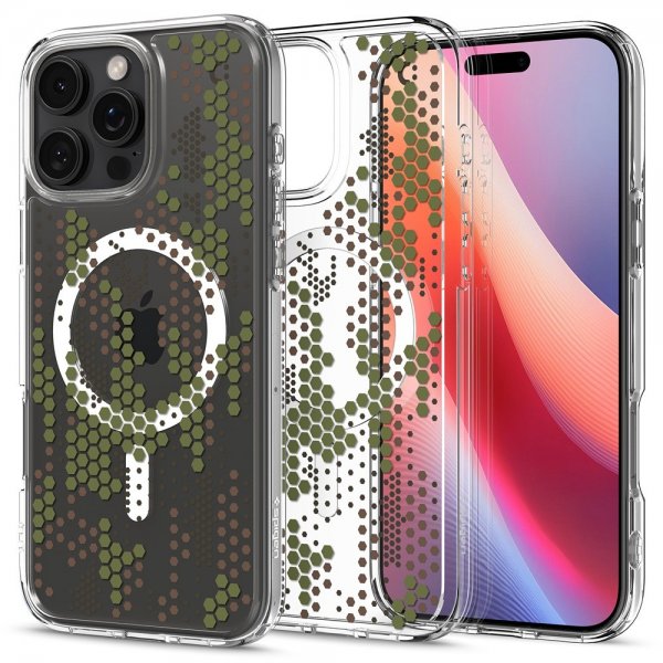 Spigen iPhone 16 Pro Max Kuori Ultra Hybrid MagFit Digital Camo