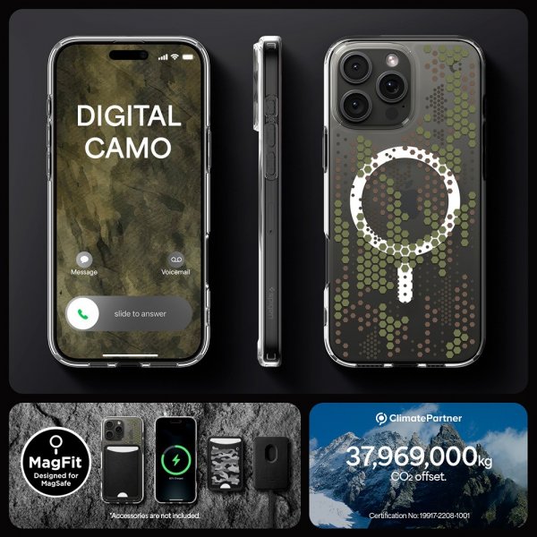 Spigen iPhone 16 Pro Max Kuori Ultra Hybrid MagFit Digital Camo