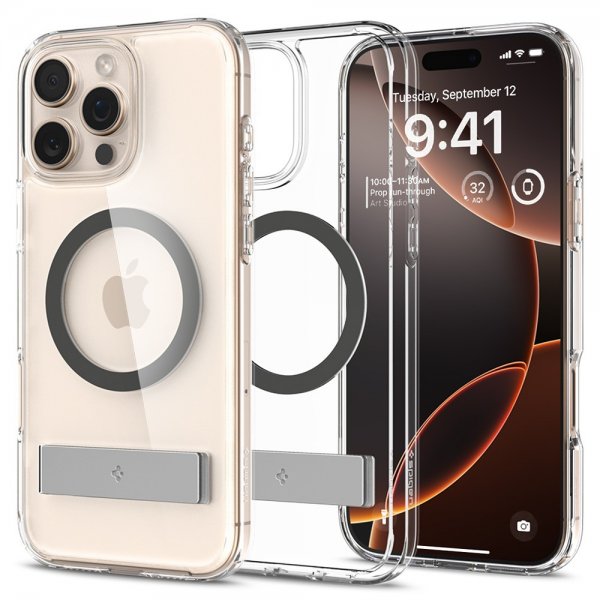 Spigen iPhone 16 Pro Max -suojakuori Ultra Hybrid S MagFit Graphite