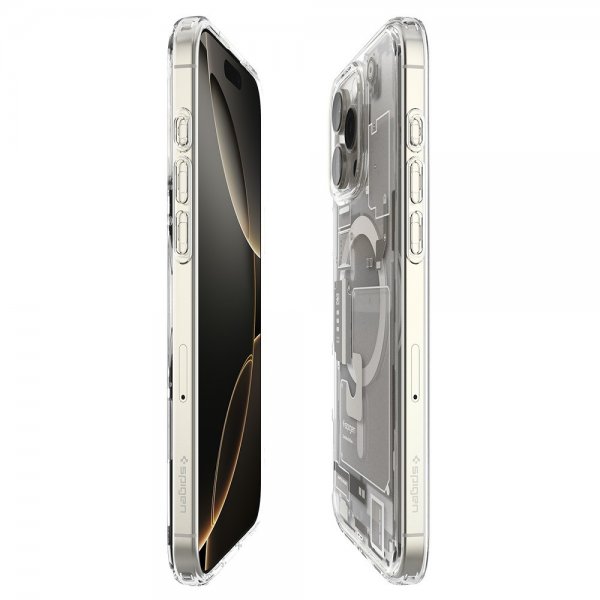 Spigen iPhone 16 Pro Max -suojakuori Ultra Hybrid Zero One MagFit Natural Titanium