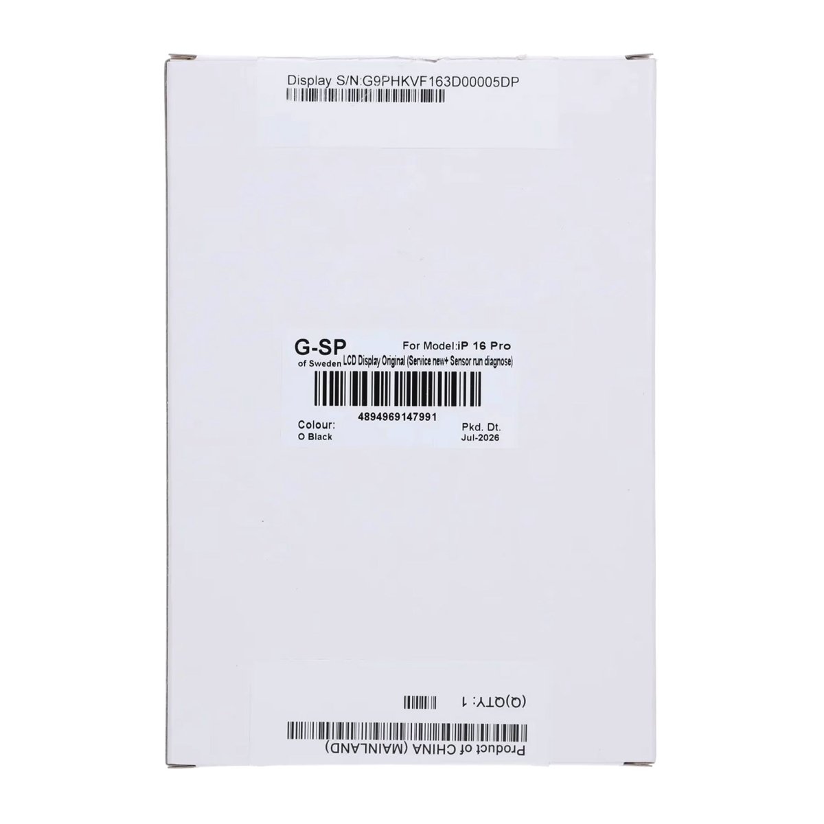 iPhone 16 Pro OLED -näyttö, alkuperäinen - Anturin diagnostiikka