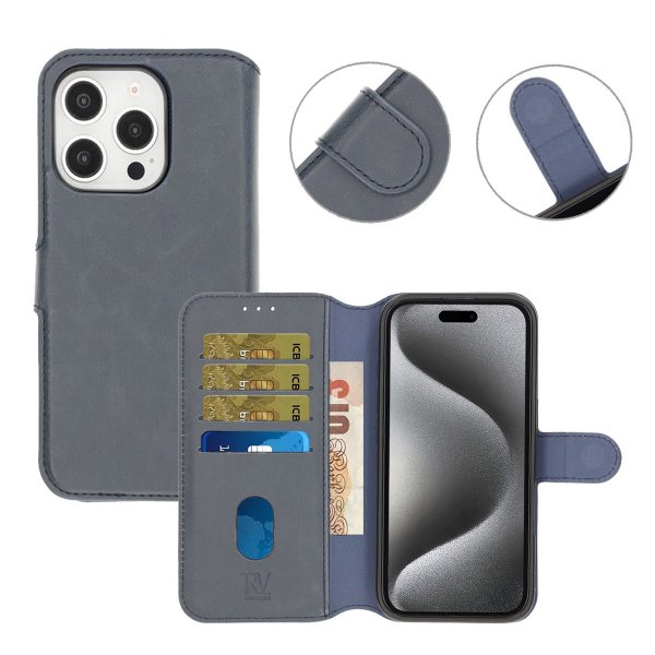 Rvelon iPhone 16 Pro -kotelo magneettinen irrotettava kuori, sininen