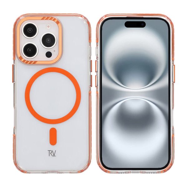 Rvelon iPhone 16 Pro Kuori TPU MagSafe Oranssi