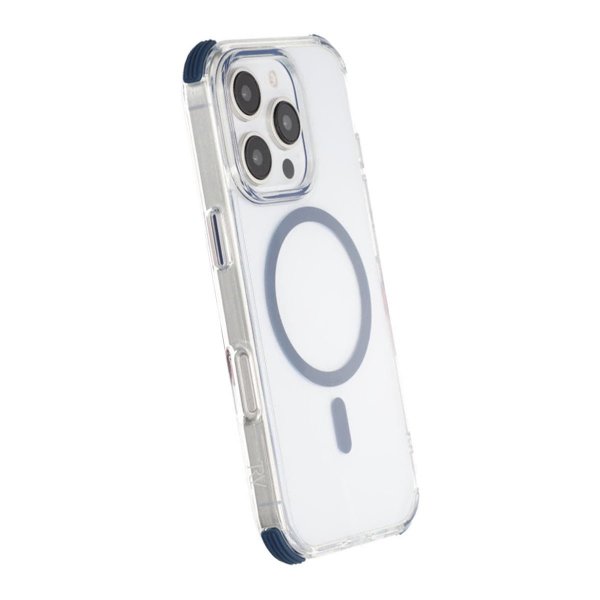 Rvelon iPhone 16 Pro -kuori, iskunkestävä, MagSafe, sininen