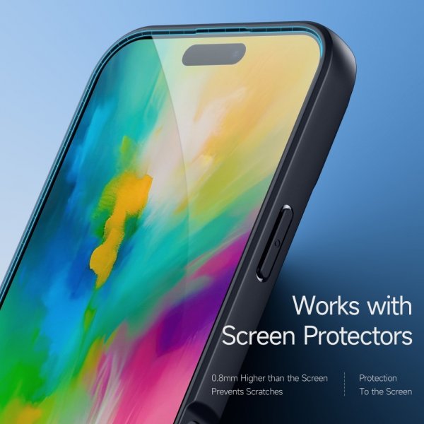 Dux Ducis iPhone 16 Pro Kuori Aimo Series MagSafe Jalusta Musta