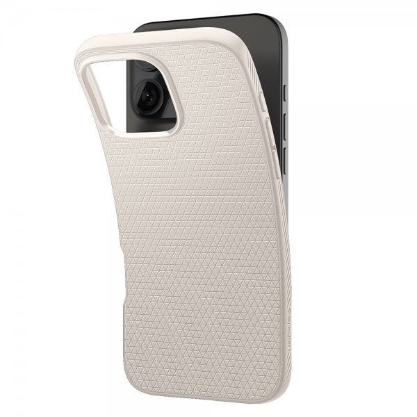 Spigen iPhone 16 Pro -kuori Liquid Air Natural Titanium