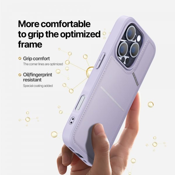 Dux Ducis iPhone 16 Pro -kuori Rafi II Series MagSafe, violetti