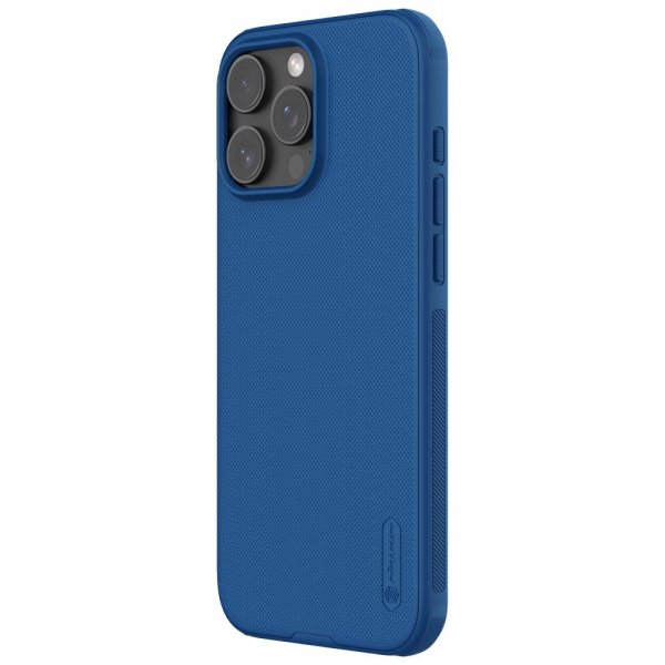 Nillkin iPhone 16 Pro -kuori Super Frosted Shield Pro MagSafe, sininen