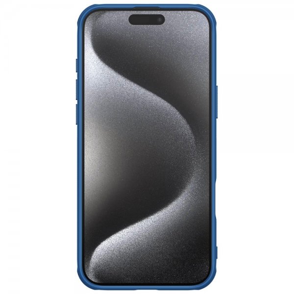 Nillkin iPhone 16 Pro -kuori Super Frosted Shield Pro MagSafe, sininen