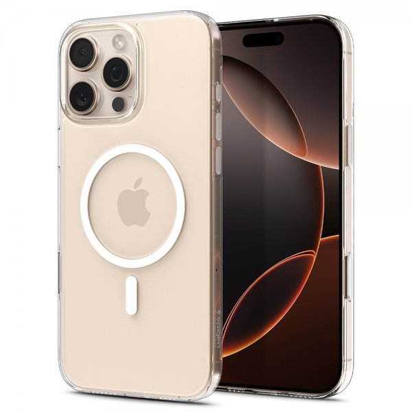 Spigen iPhone 16 Pro Kuori Thin Fit T MagFit Kirkas Valkoinen