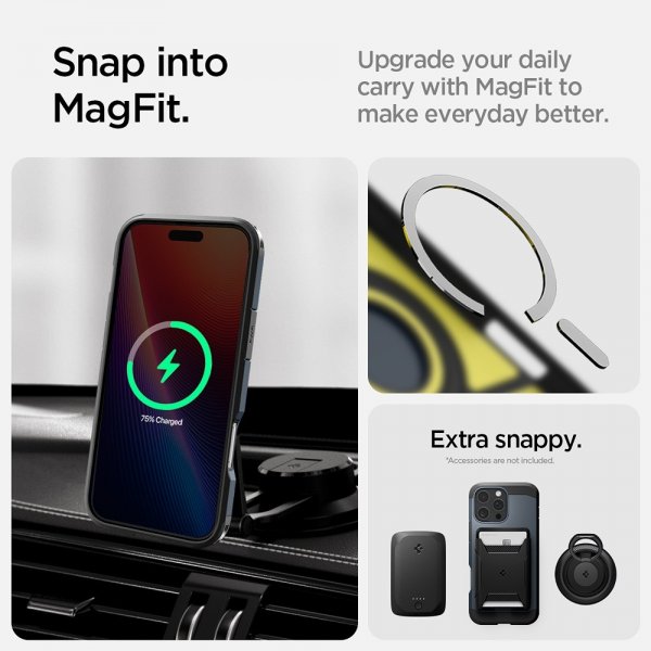 Spigen iPhone 16 Pro Kuori Tough Armor MagFit Metal Slate