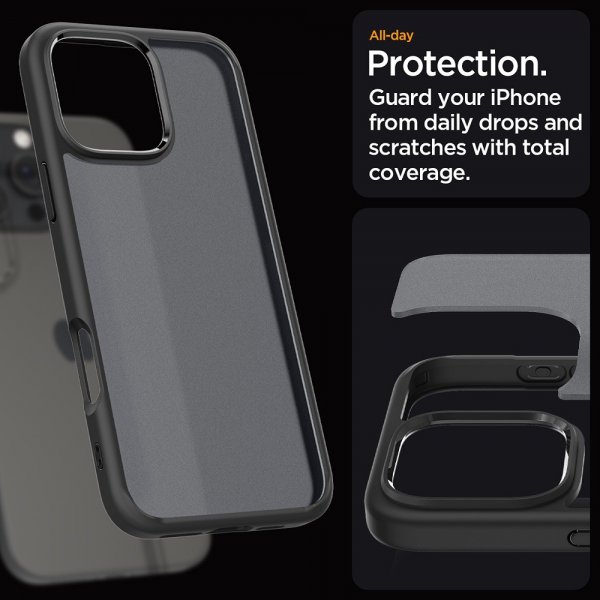 Spigen iPhone 16 Pro Kuori Ultra Hybrid Frost Black