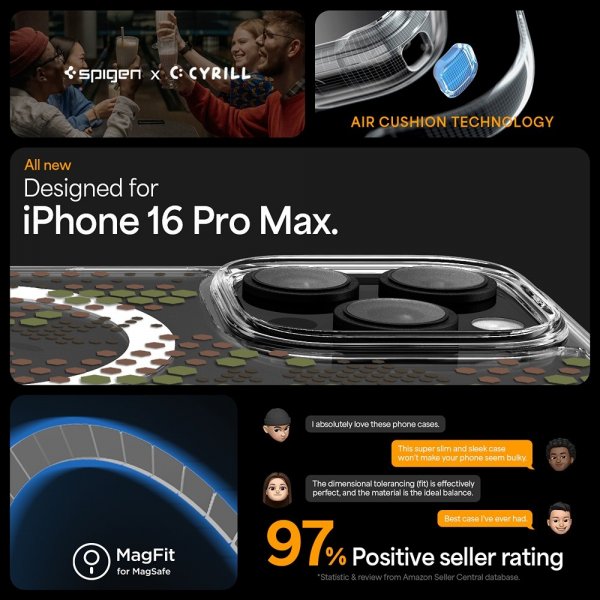 Spigen iPhone 16 Pro -suojakuori Ultra Hybrid MagFit Digital Camo