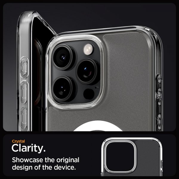 Spigen iPhone 16 Pro Kuori Ultra Hybrid MagFit Frost Clear