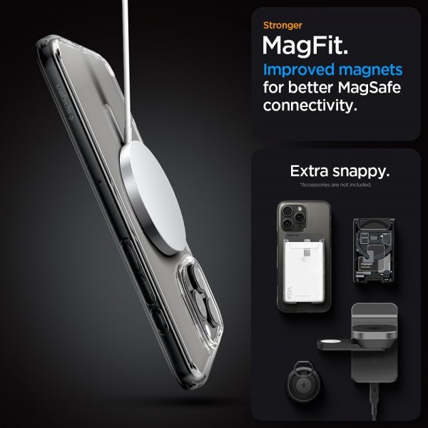 Spigen iPhone 16 Pro Kuori Ultra Hybrid MagFit Valkoinen