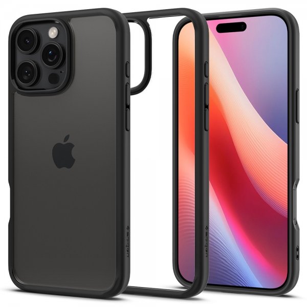 Spigen iPhone 16 Pro Kuori Ultra Hybrid Matta Musta