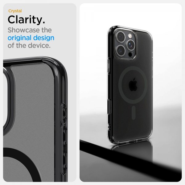 Spigen iPhone 16 Pro -kuori Ultra Hybrid T MagFit Frost Black