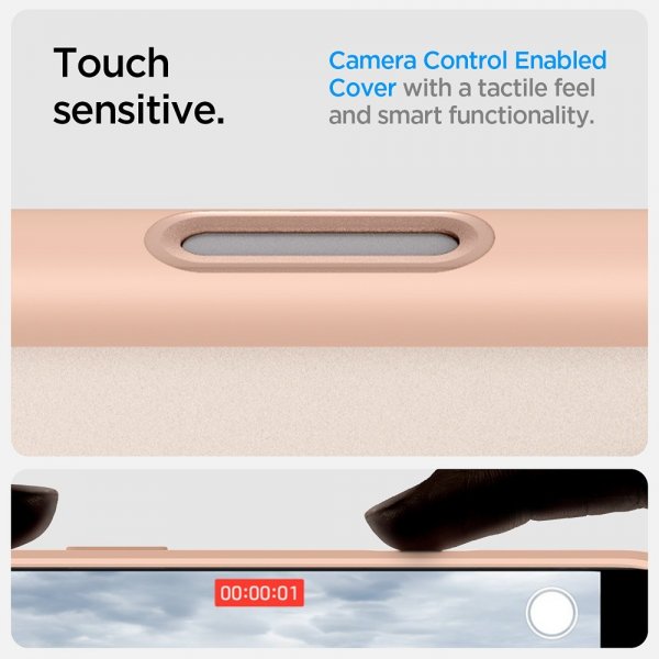 Spigen iPhone 16 Pro -kuori Ultra Hybrid T MagFit Frost Rose Titanium