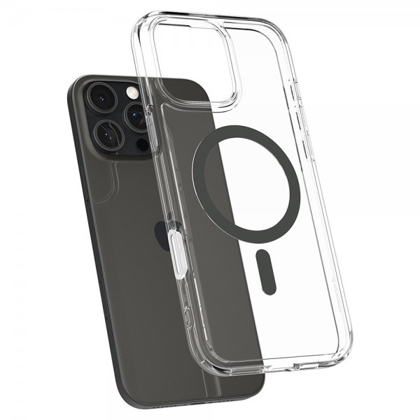 Spigen iPhone 16 Pro -kuori, Ultra Hybrid T MagFit, Graphite