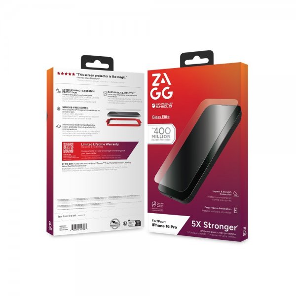 ZAGG InvisibleShield iPhone 16 Pro -näytönsuoja Glass Elite