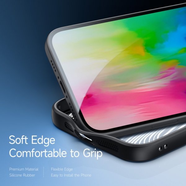 Dux Ducis iPhone 16 -kuori, Aimo Series MagSafe -tukijalka, musta