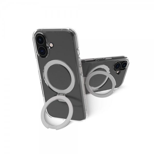 dbramante1928 iPhone 16 -suojakuori Iceland Ultra D3O MagSafe Kickstand, läpinäkyvä