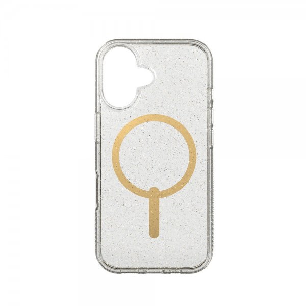 ZAGG iPhone 16 -suojakuori Milan Snap Gold Glitter
