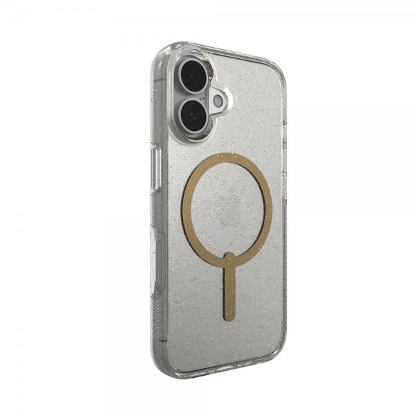 ZAGG iPhone 16 -suojakuori Milan Snap Gold Glitter