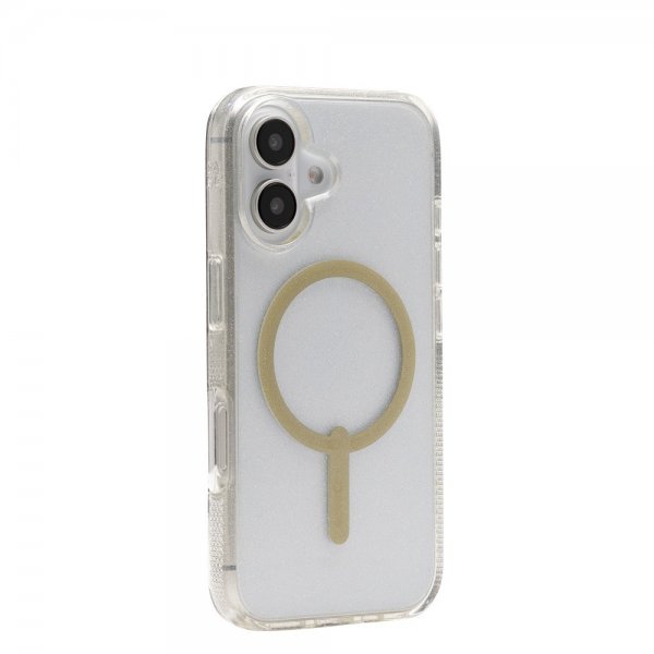 ZAGG iPhone 16 -suojakuori Milan Snap Gold Glitter