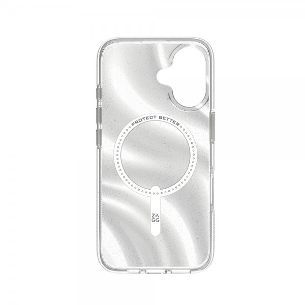 ZAGG iPhone 16 -suojakuori Milan Snap Swirl Glitter